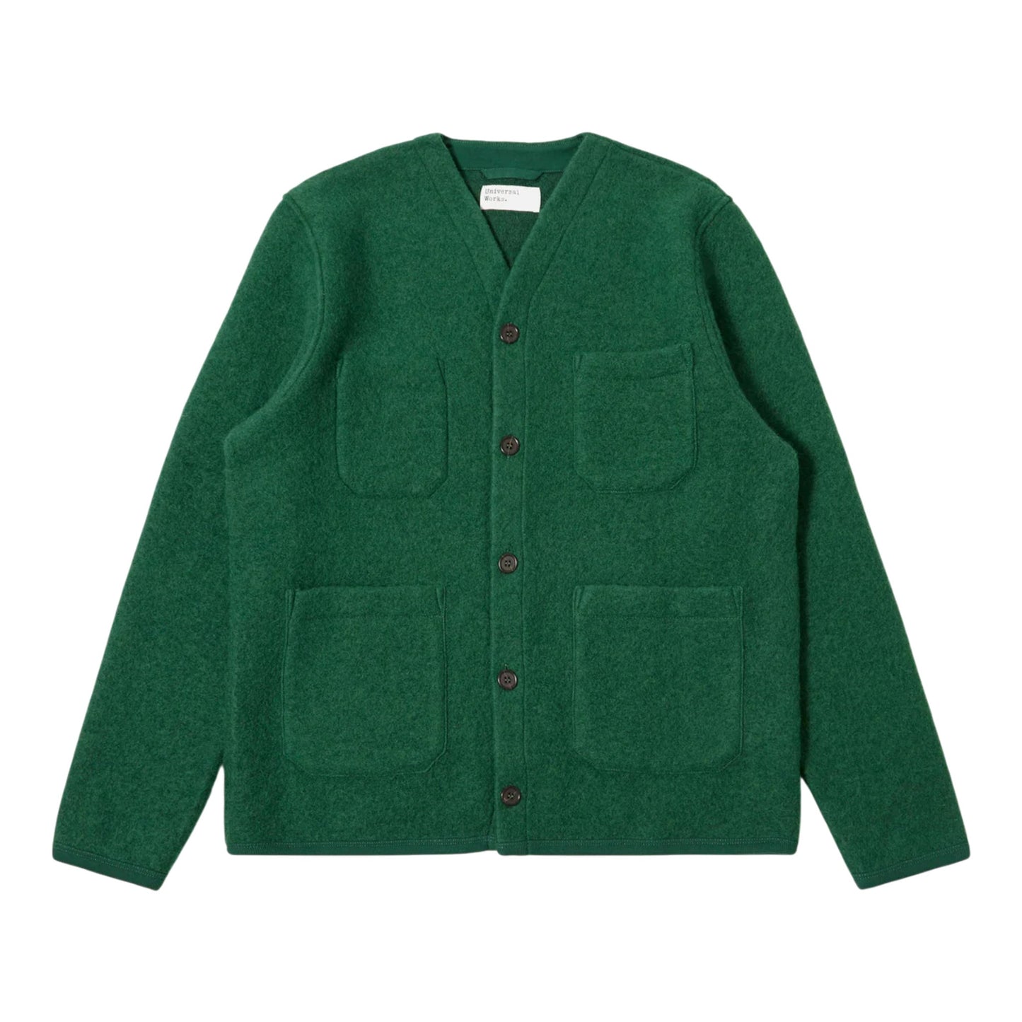 Cardigan Universal Works Wool Fleece - Green