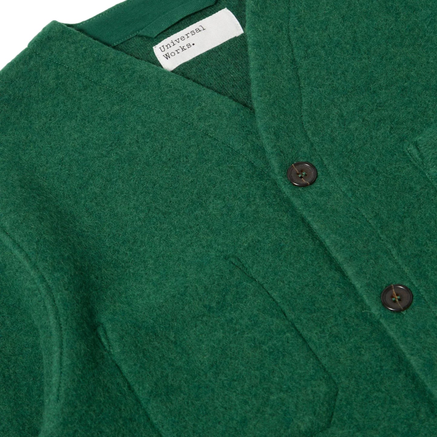Cardigan Universal Works Wool Fleece - Green