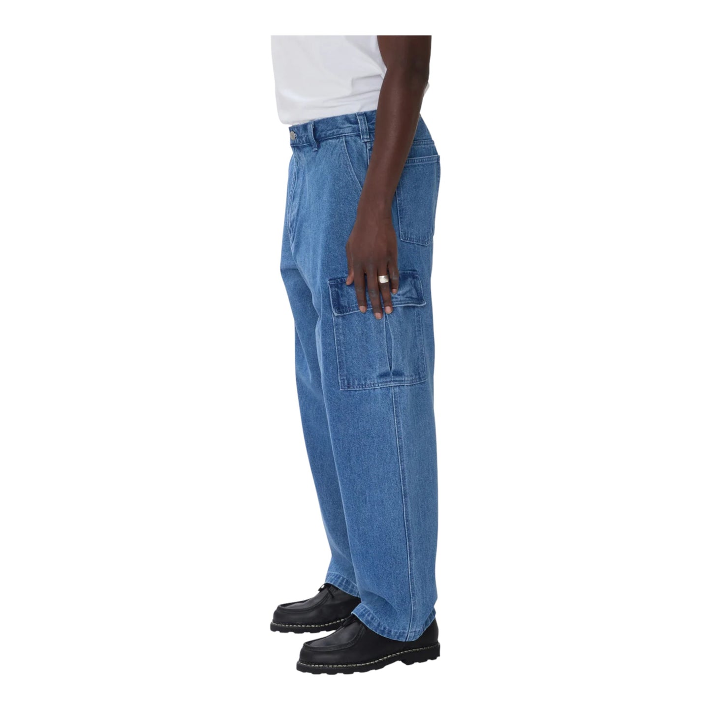 Jeans Obey Bigwig Cargo Denim Pant - Light Indigo