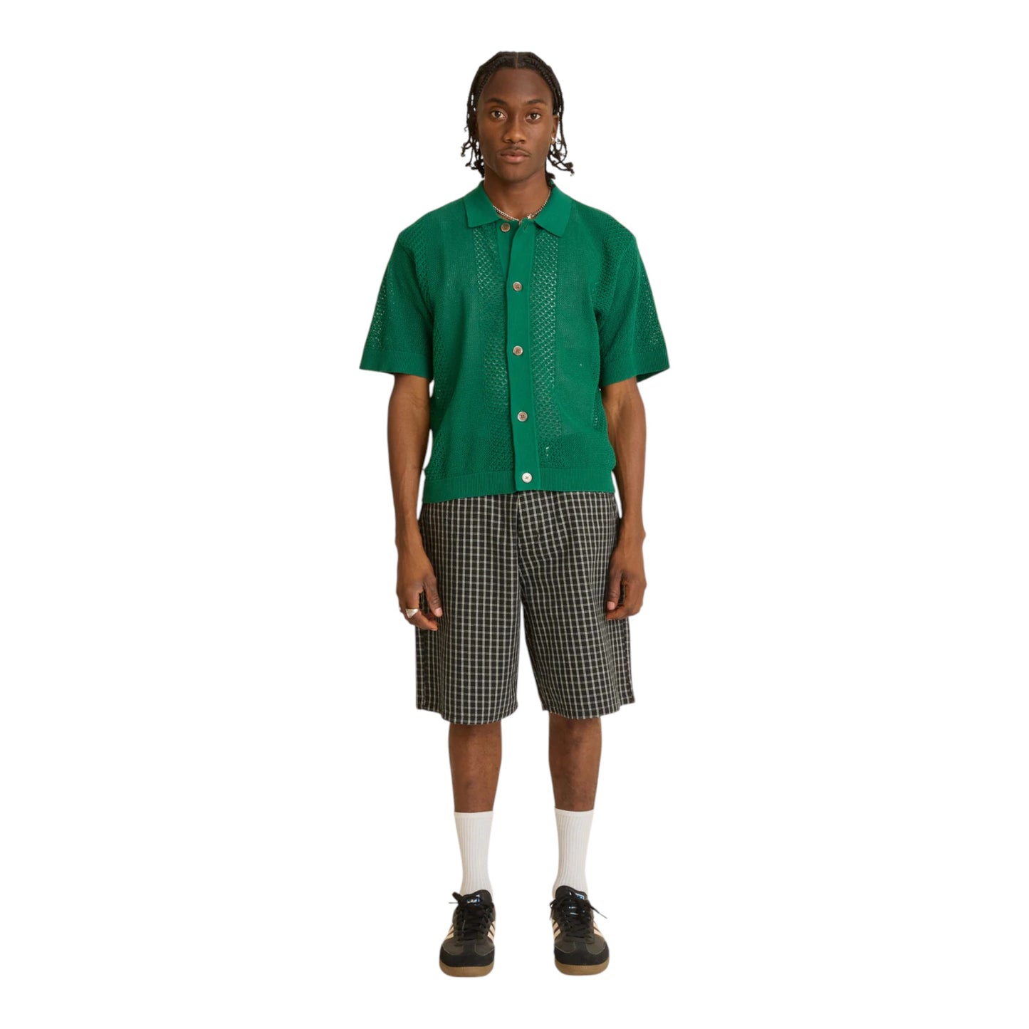 Polo Obey Evan Sweater Shirt - Forest Green