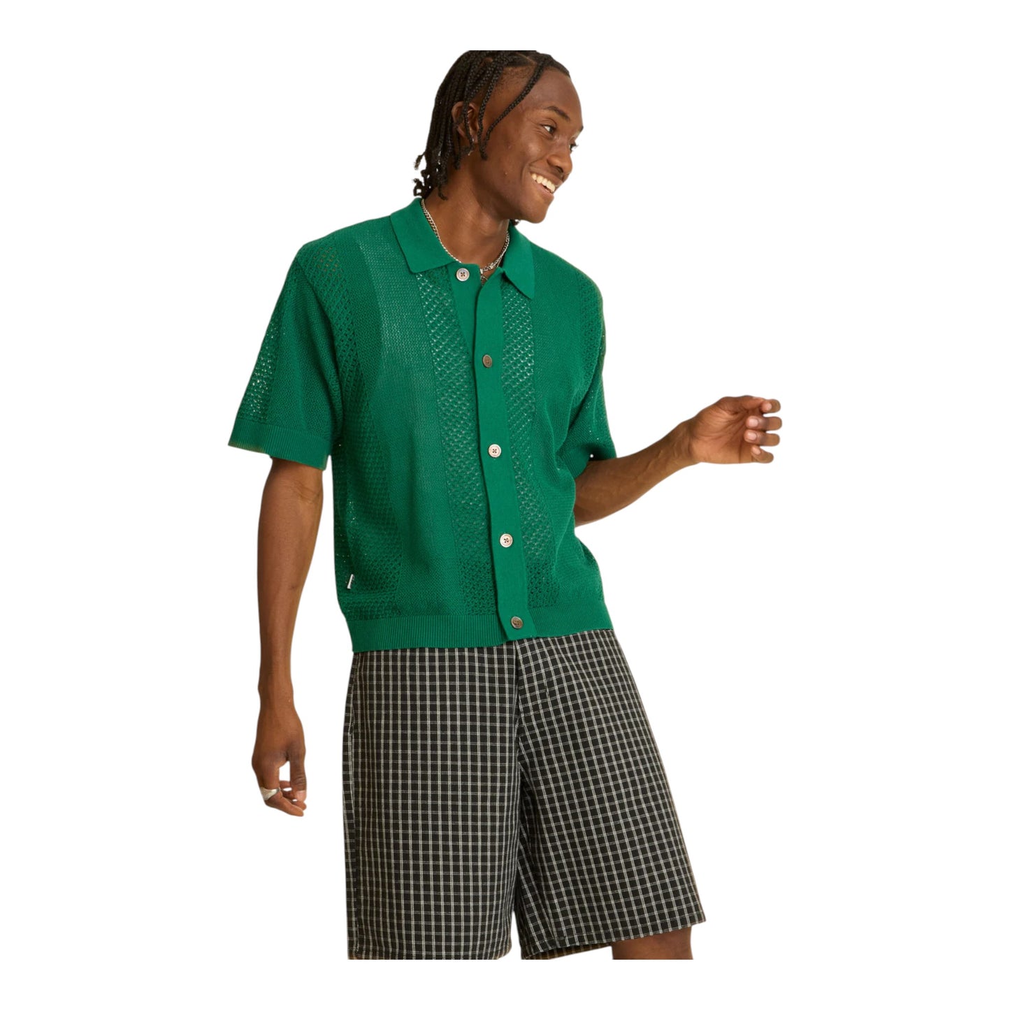 Polo Obey Evan Sweater Shirt - Forest Green