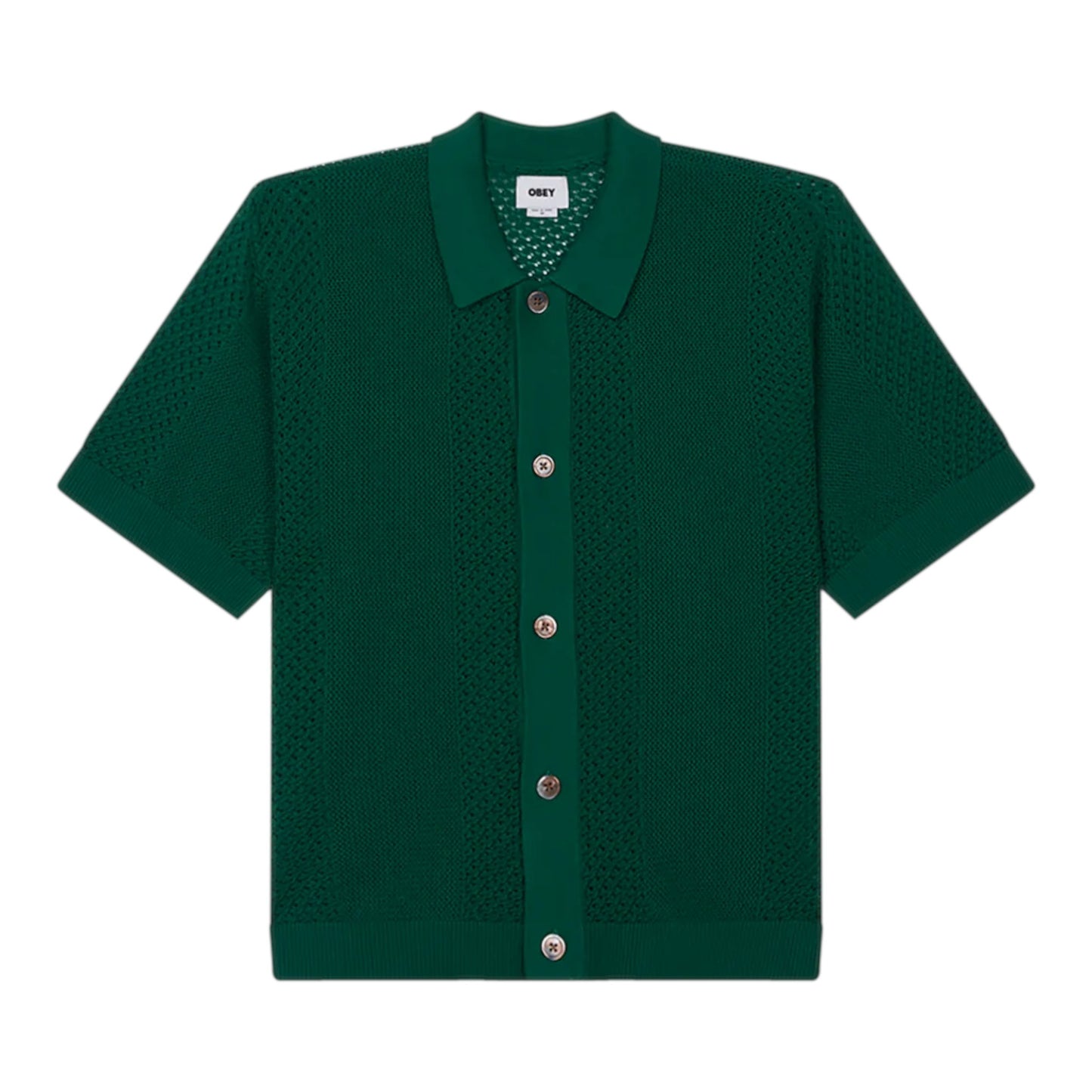 Polo Obey Evan Sweater Shirt - Forest Green
