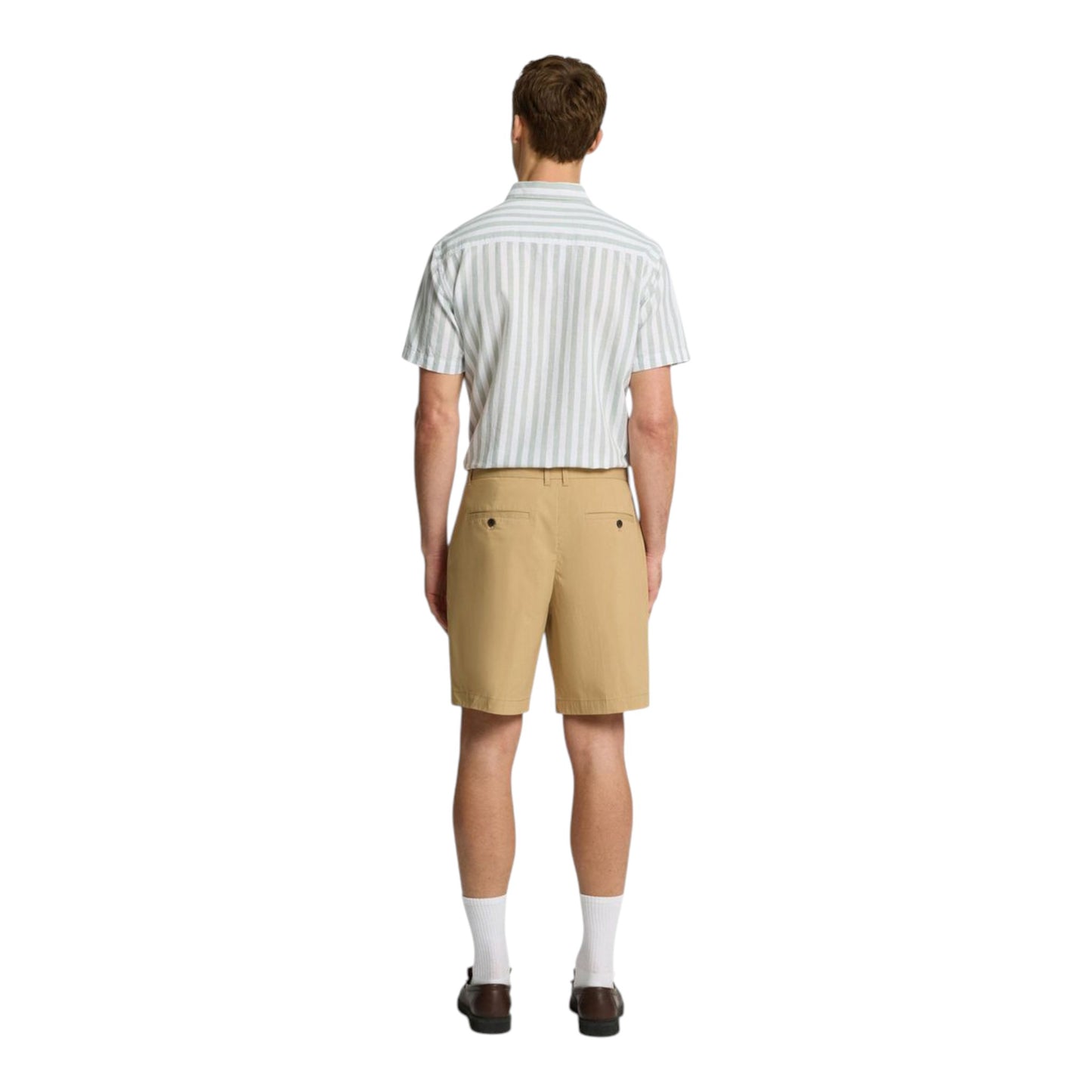 Selected Homme Regular Nico Press Shorts - Beige