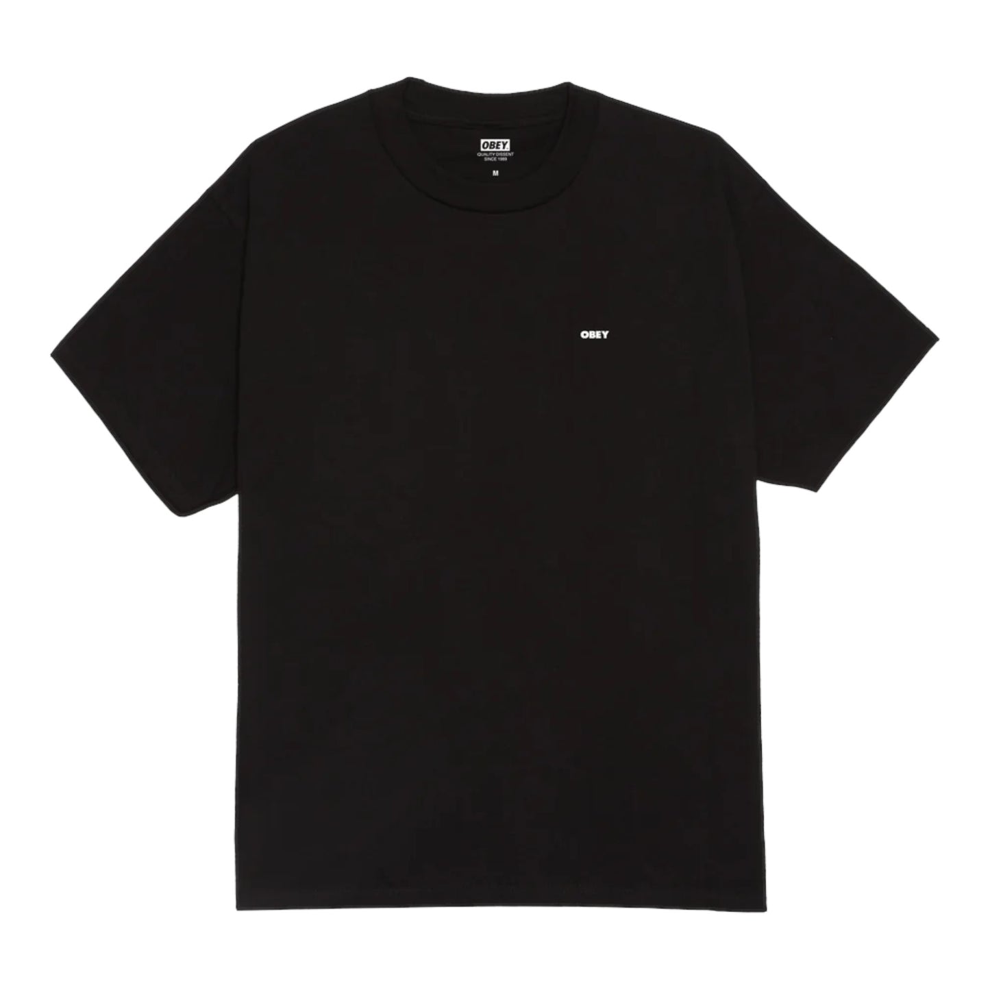 T-Shirt Obey Icon Stencil Flame Tee - Black