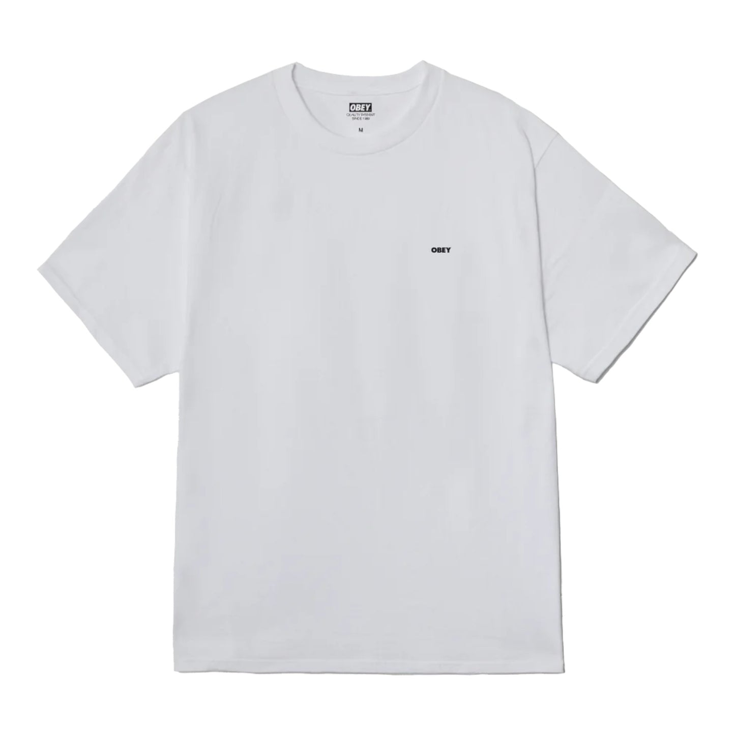 T-Shirt Obey Icon Stencil Flame Tee - White