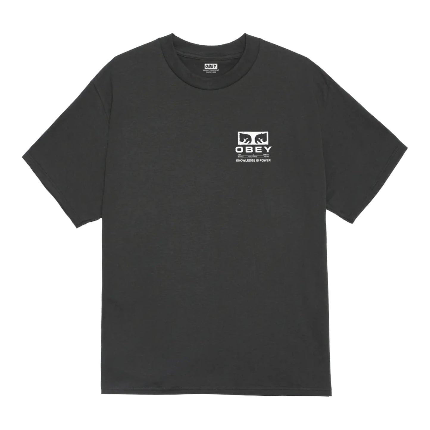 T-Shirt Obey Permission Tee - Vintage Black