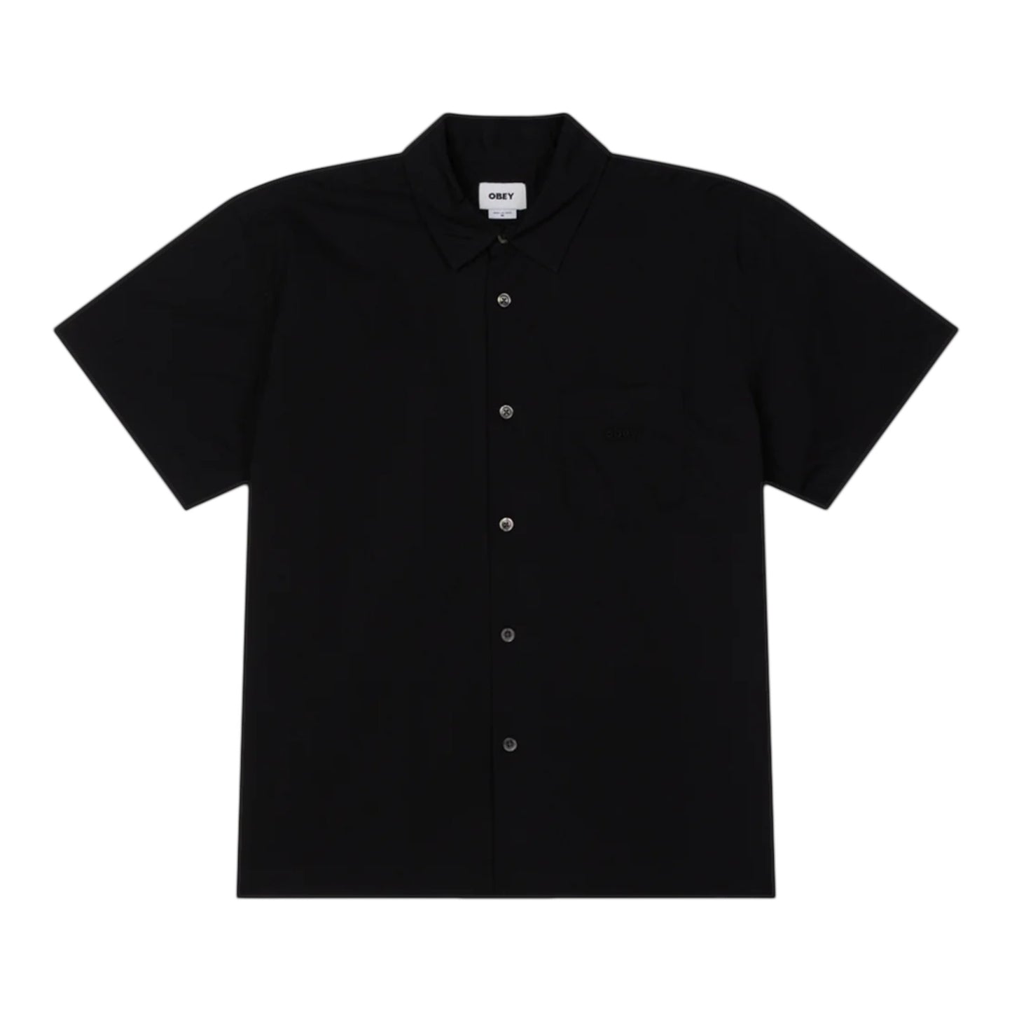 Camicia Obey Wire Woven SS - Black