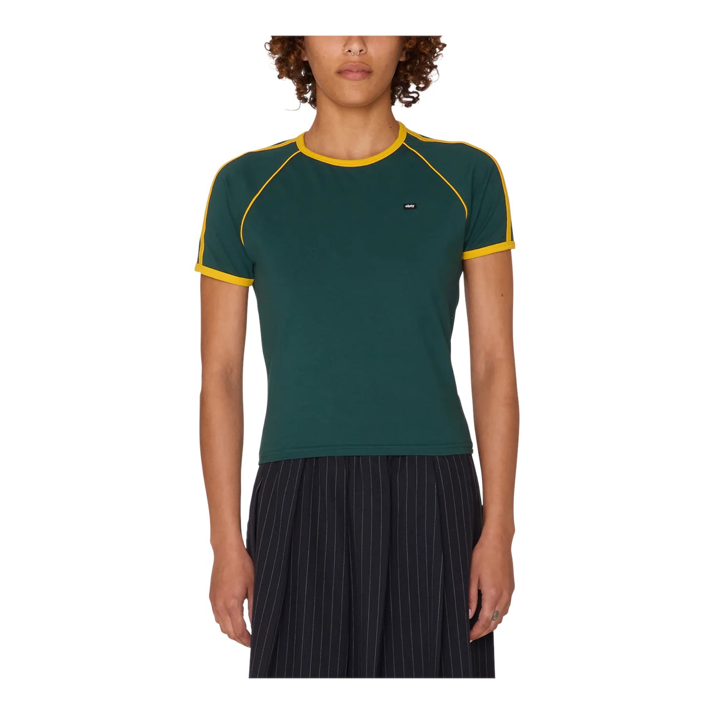 T- Shirt Obey Diversion Raglan Tee - Forest SS