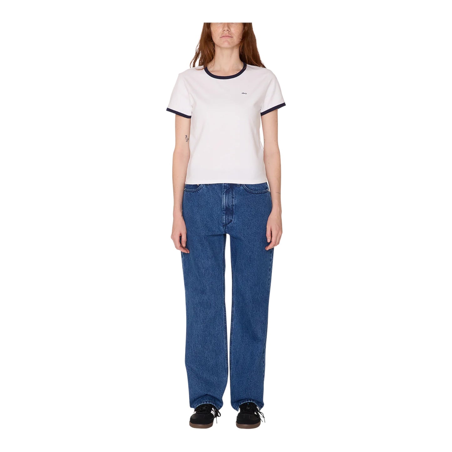 T- Shirt Obey Tyler Ringer SS - White Francis Concept