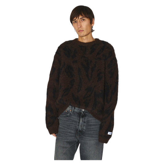 Maglione Dr.Denim Mic Sweater - Brown Black Scribble