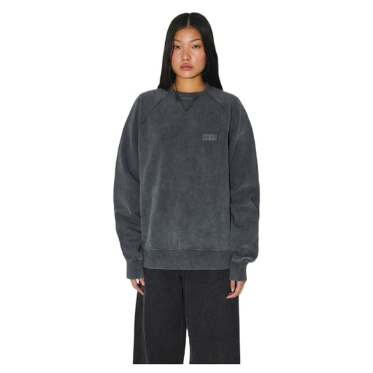 Felpa Dr.Denim Andie Sweater - Grey Black Overdye
