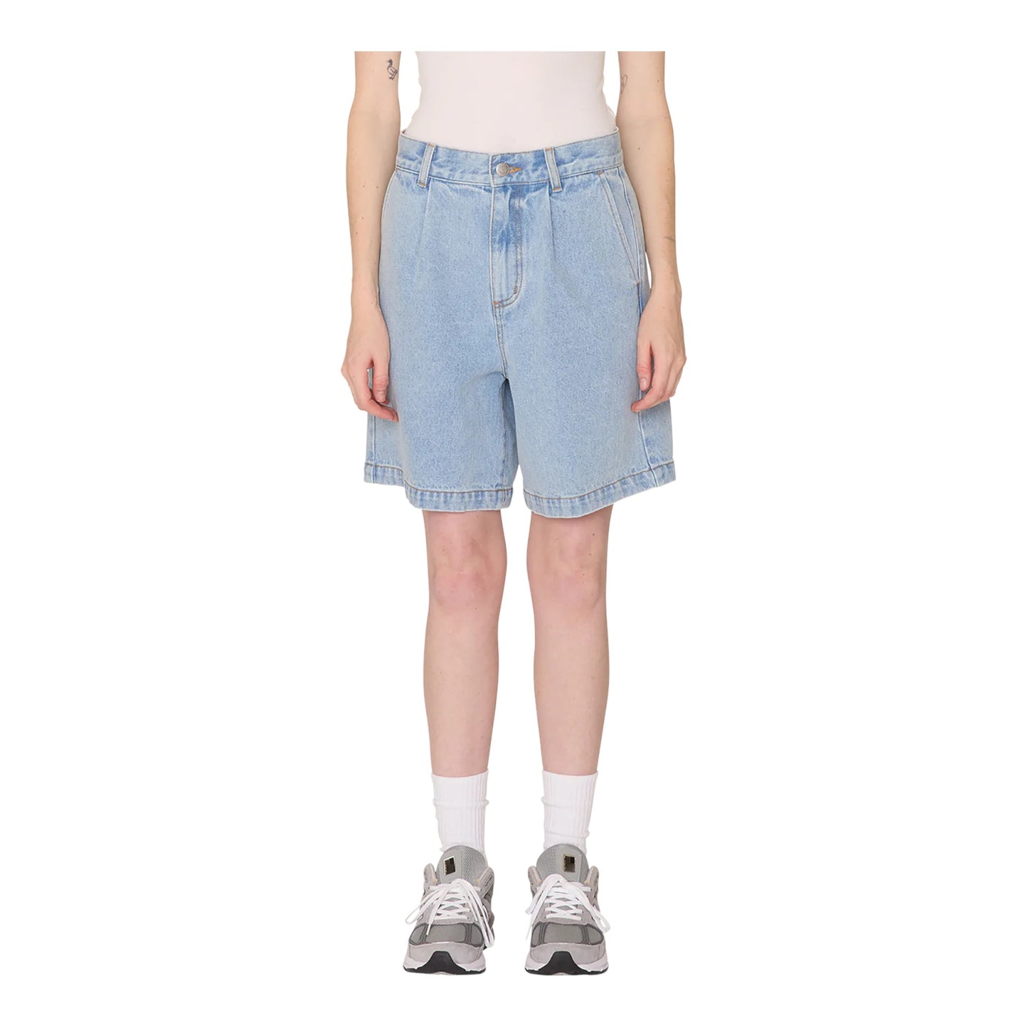 Shorts Obey Eli II Denim Pleated Short - Cirrus