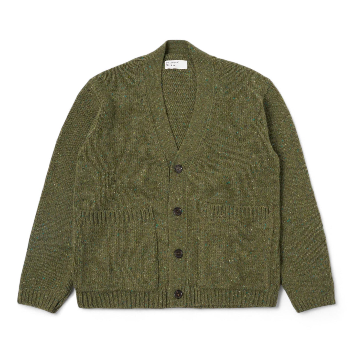 Cardigan Universal Works Langdale - Green Francis Concept