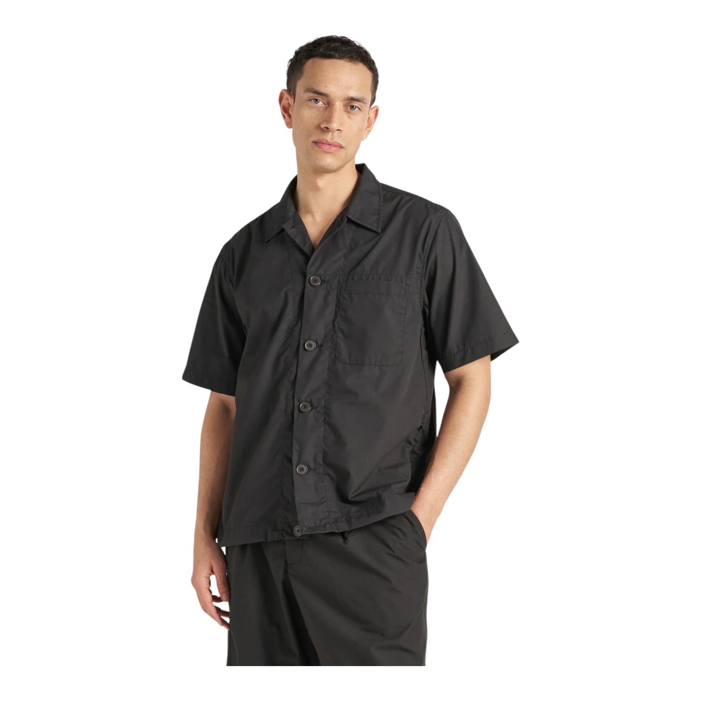 Camicia Universal Works Tech Overshirt - Black Francis Concept