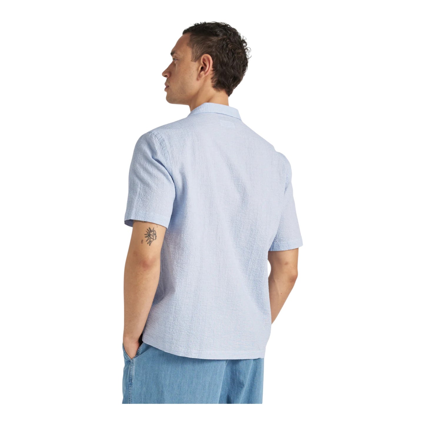 Camicia Universal Works Road Shirt - Pale Blue