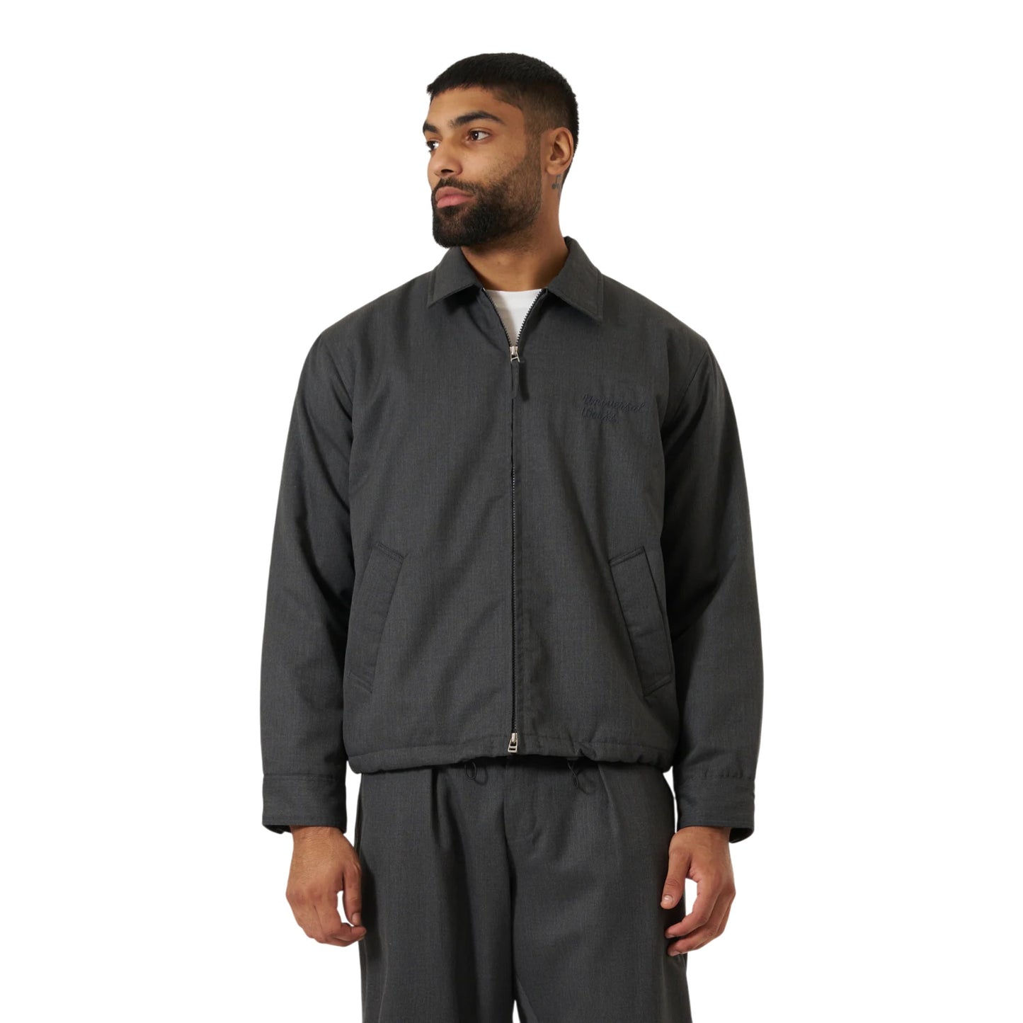 Giacca Universal Works Padded Club Jacket Travel Suiting - Charcoal
