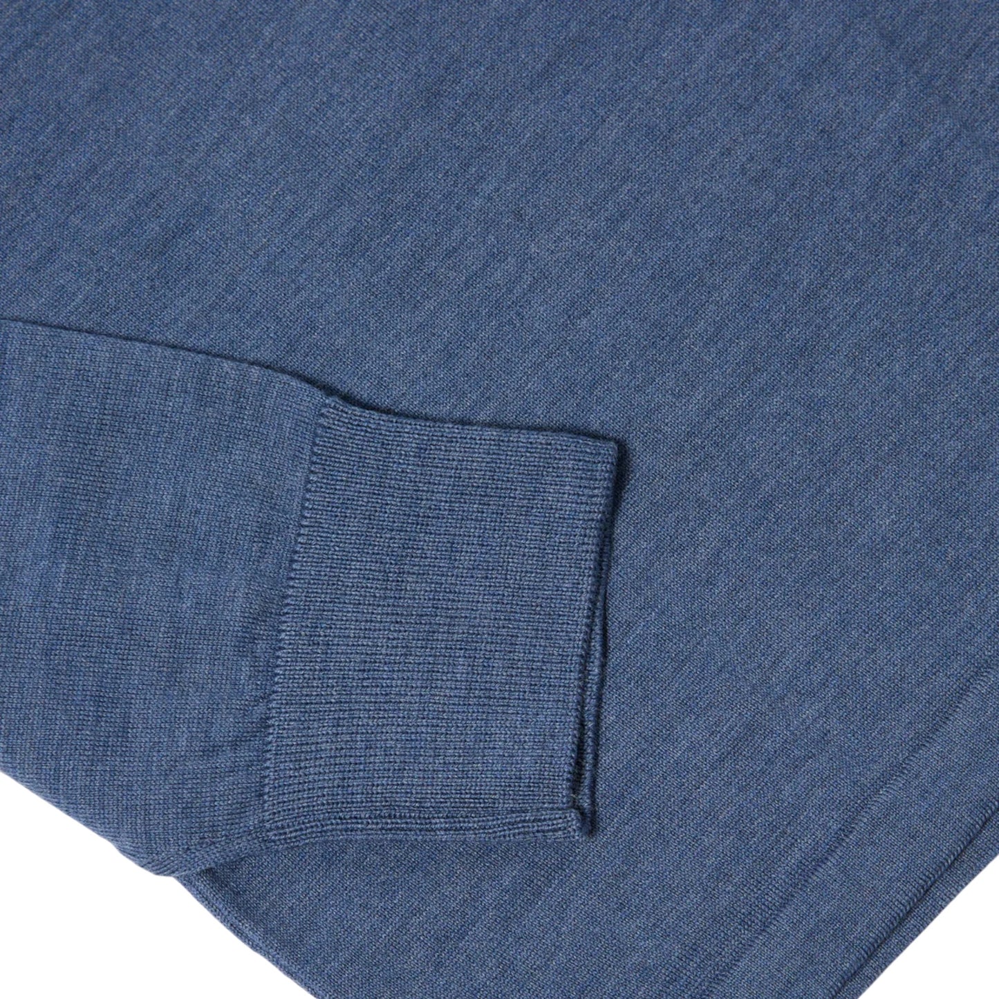 Polo Universal Works L/S Pullover Knit Merino - Airforce Blue