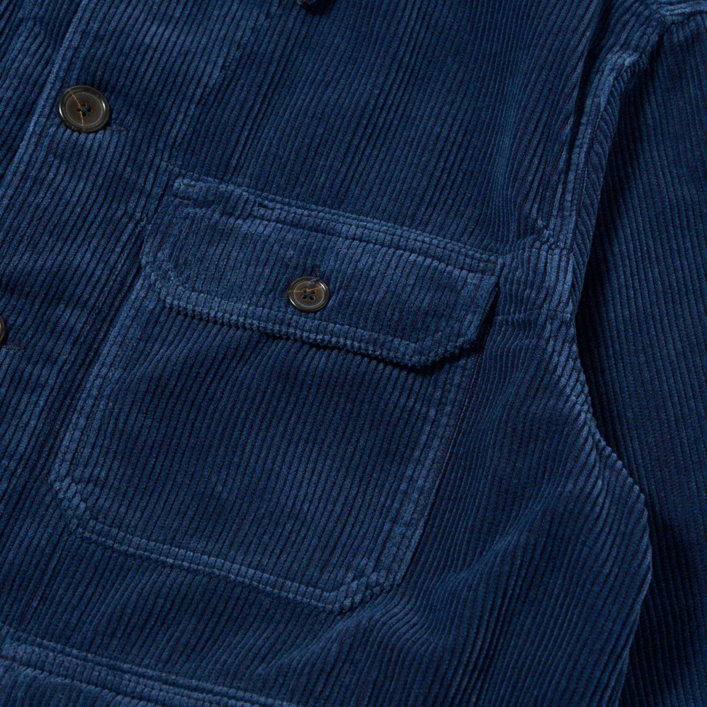 Giacca Universal Works Utility Jacket Recycled Indigo Cord - Indigo