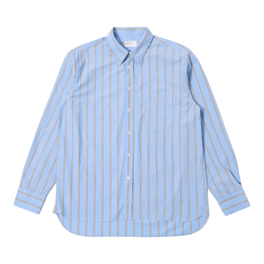 Camicia Universal Works Lazy Day Shirt Pop Stripe Four - Blue