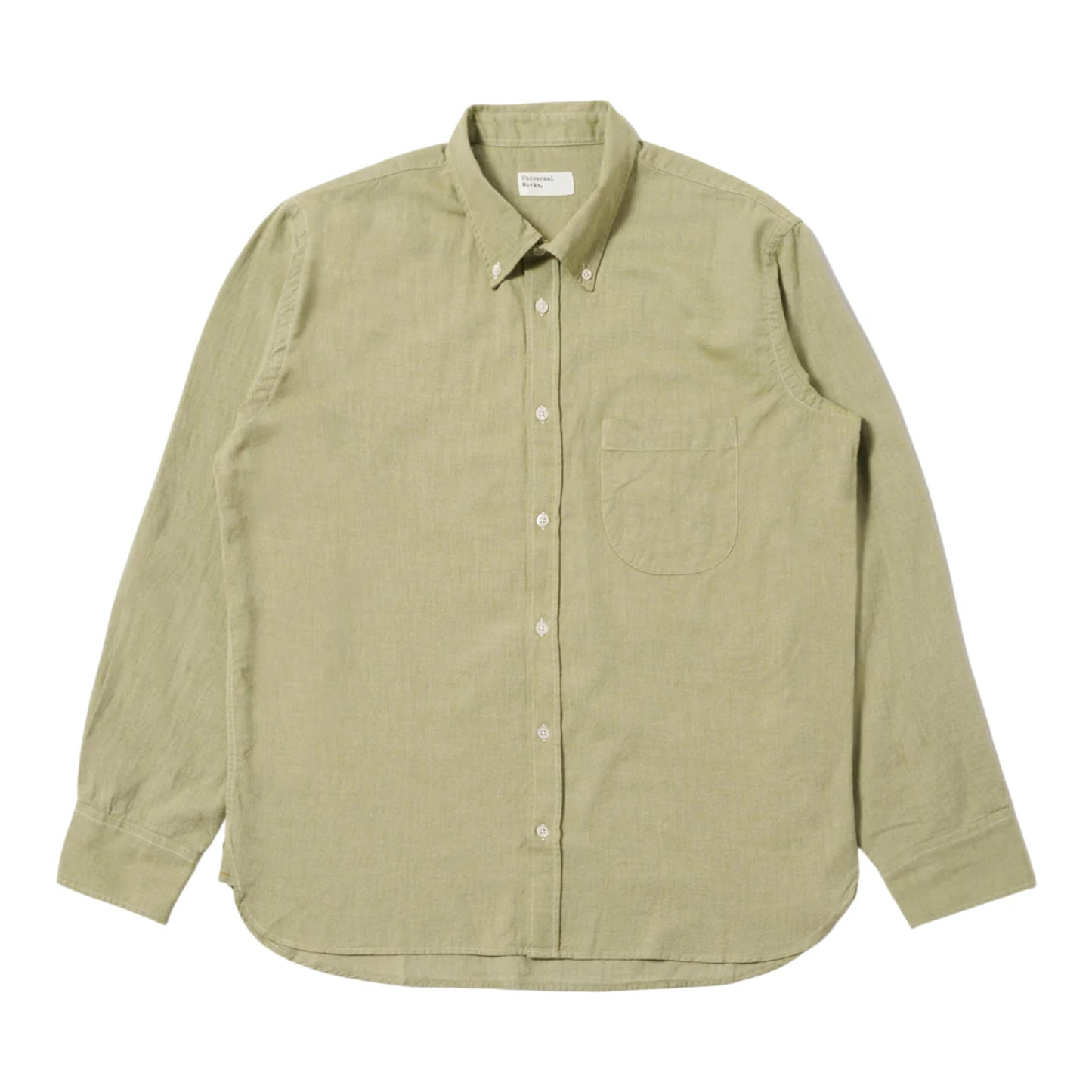 Camicia Universal Works Lazy Day Shirt Neptune Cotton - Green