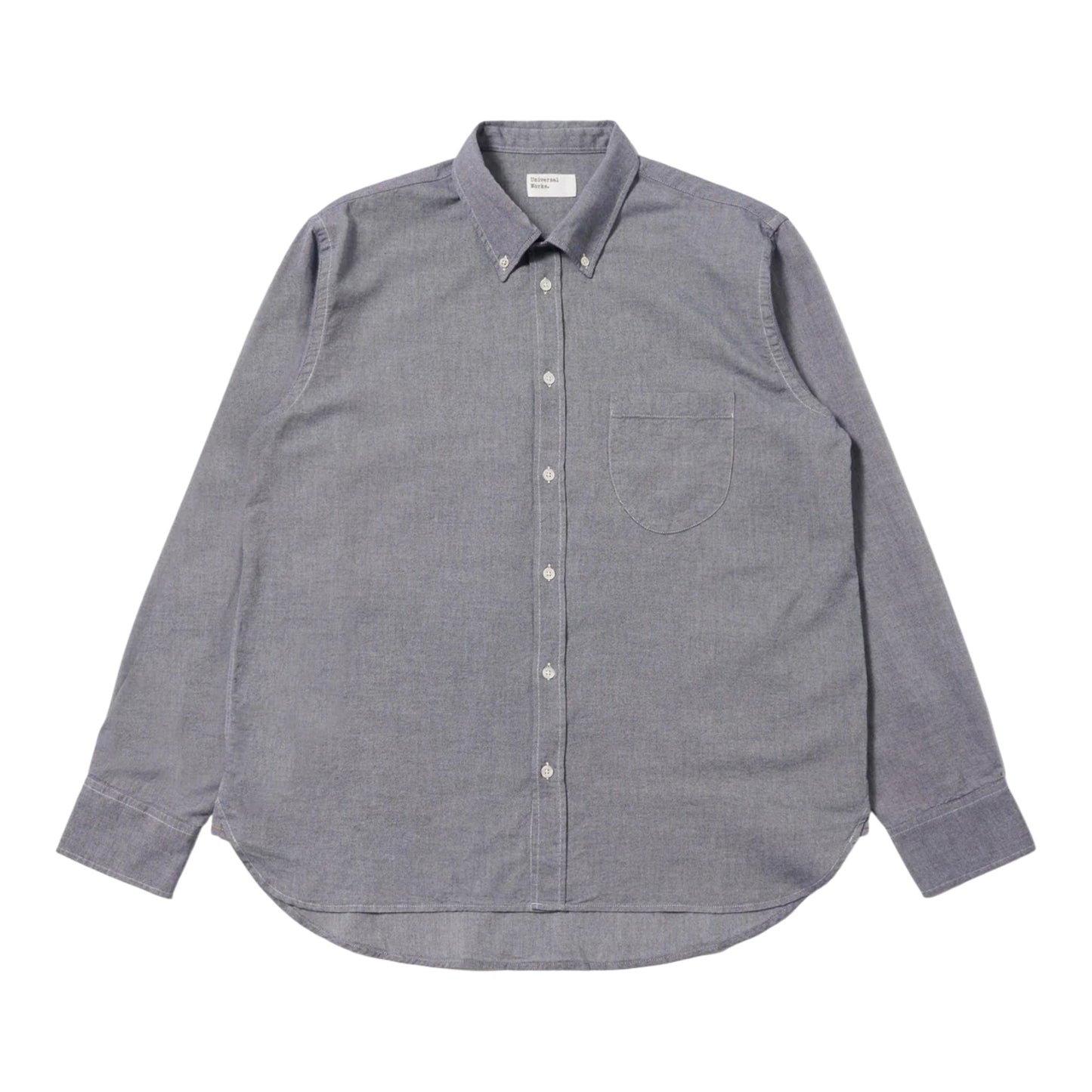 Camicia Universal Works Lazy Day Shirt Neptune Cotton - Navy