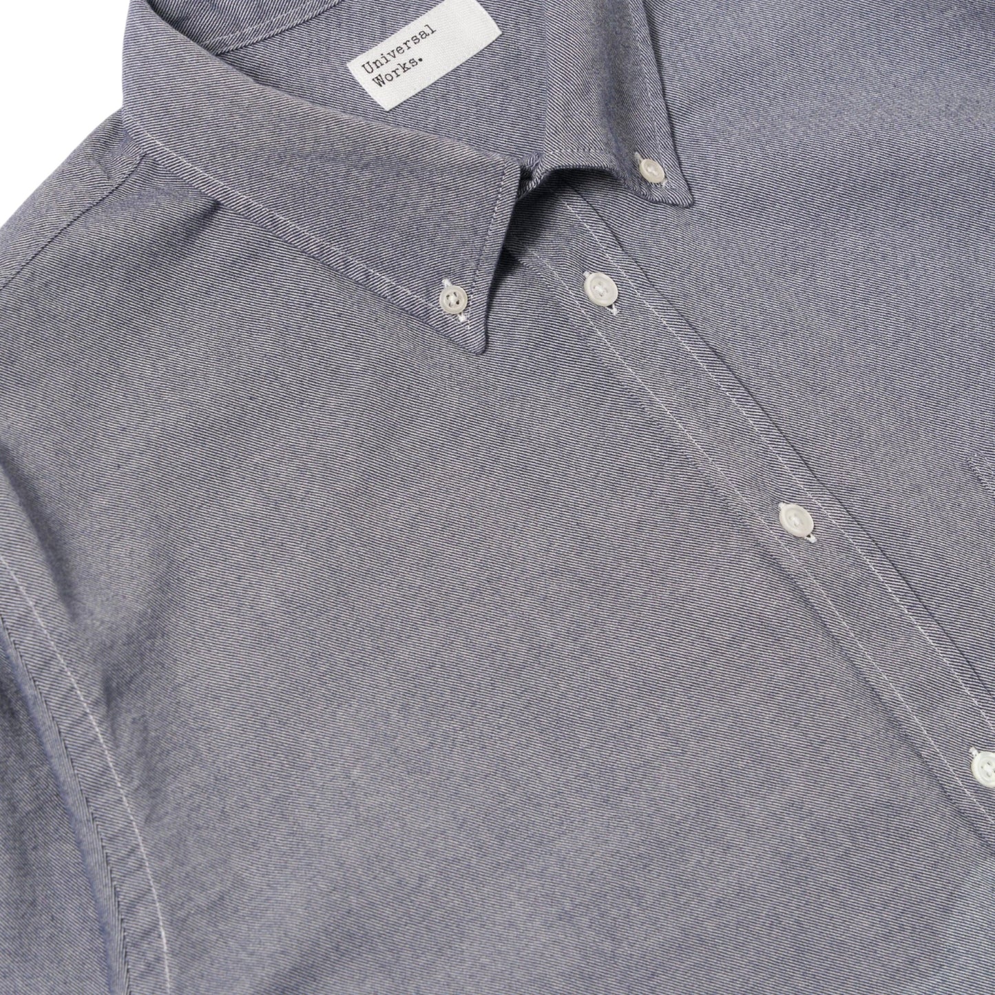 Camicia Universal Works Lazy Day Shirt Neptune Cotton - Navy