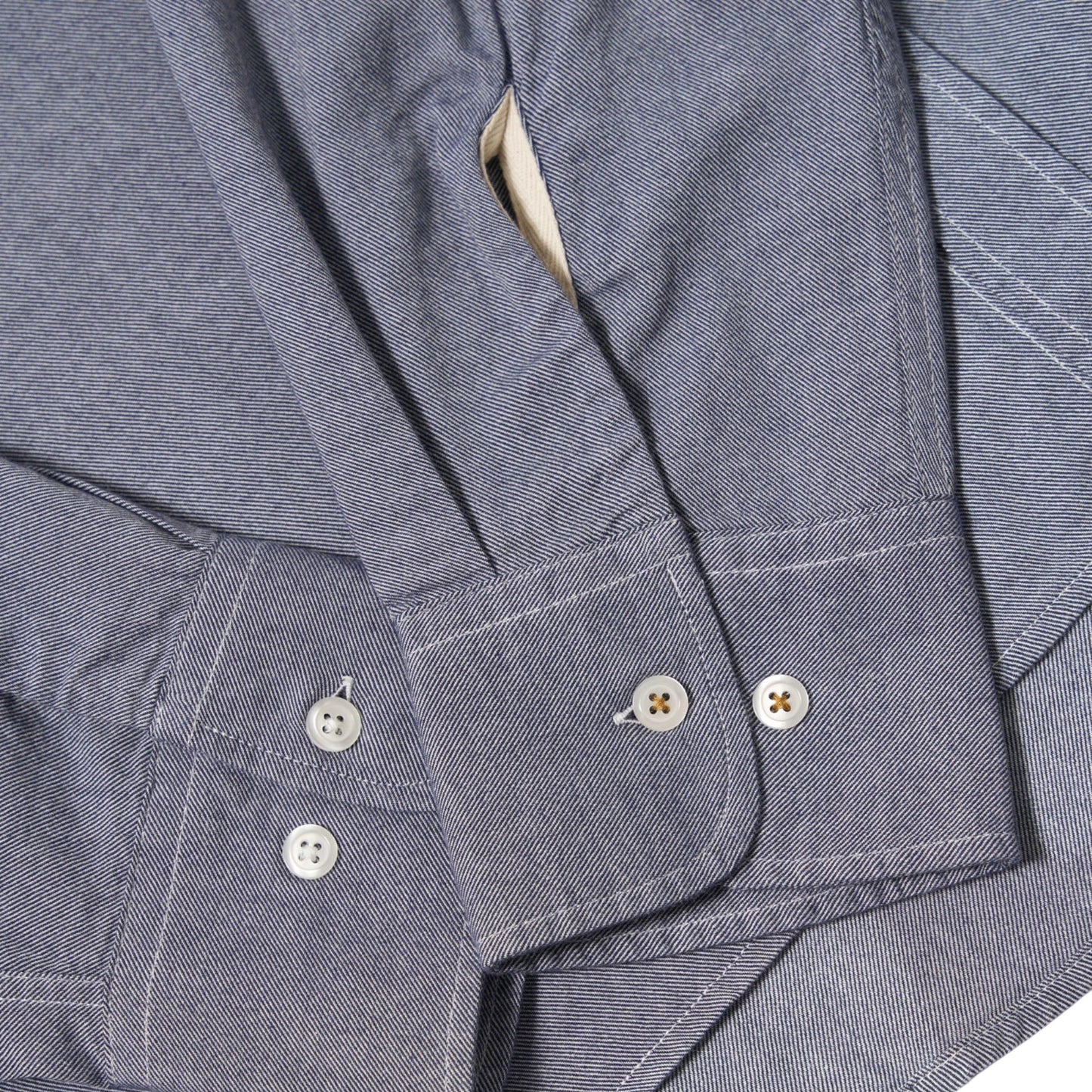 Camicia Universal Works Lazy Day Shirt Neptune Cotton - Navy