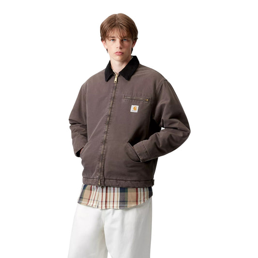 Giacca Carhartt Wip OG Detroit Jacket - Tobacco / Black Stone Canvas