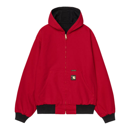 Giacca Carhartt Wip 5O Years Anniversary OG Active Jacket Canvas - Black / USA Red Rinsed