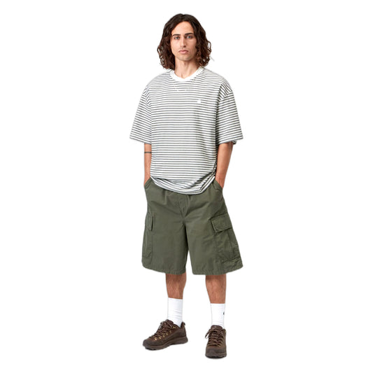 T-Shirt Carhartt Wip S/S Dupree T-Shirt Dupree Stripe - White