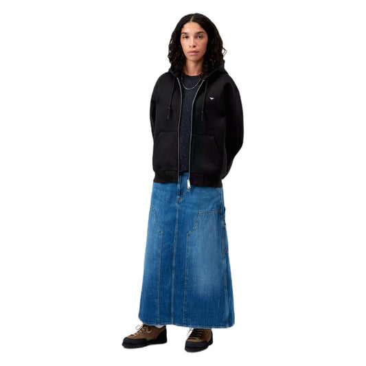 Felpa Carhartt Wip W' HD Small Heart Patch Jkt - Black/Black