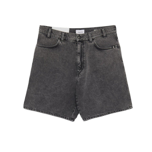 Amish Bermuda Bernie AMISH Recycled Denim - Black Mid Stone - Bermuda di Amish | Francis Concept