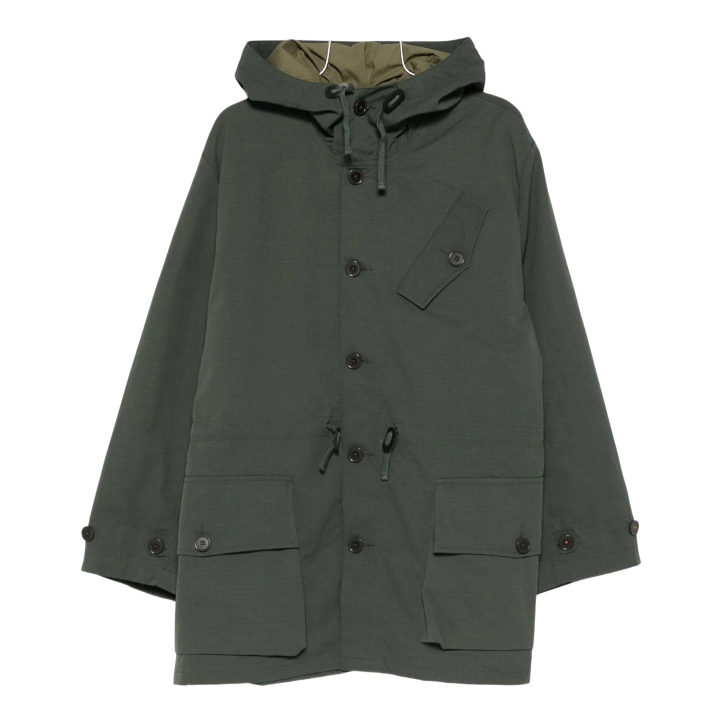 Boston Parka Universal Works Recycled Nylon Ripstop - Khaki - Giacca di Universal Works | Francis Concept