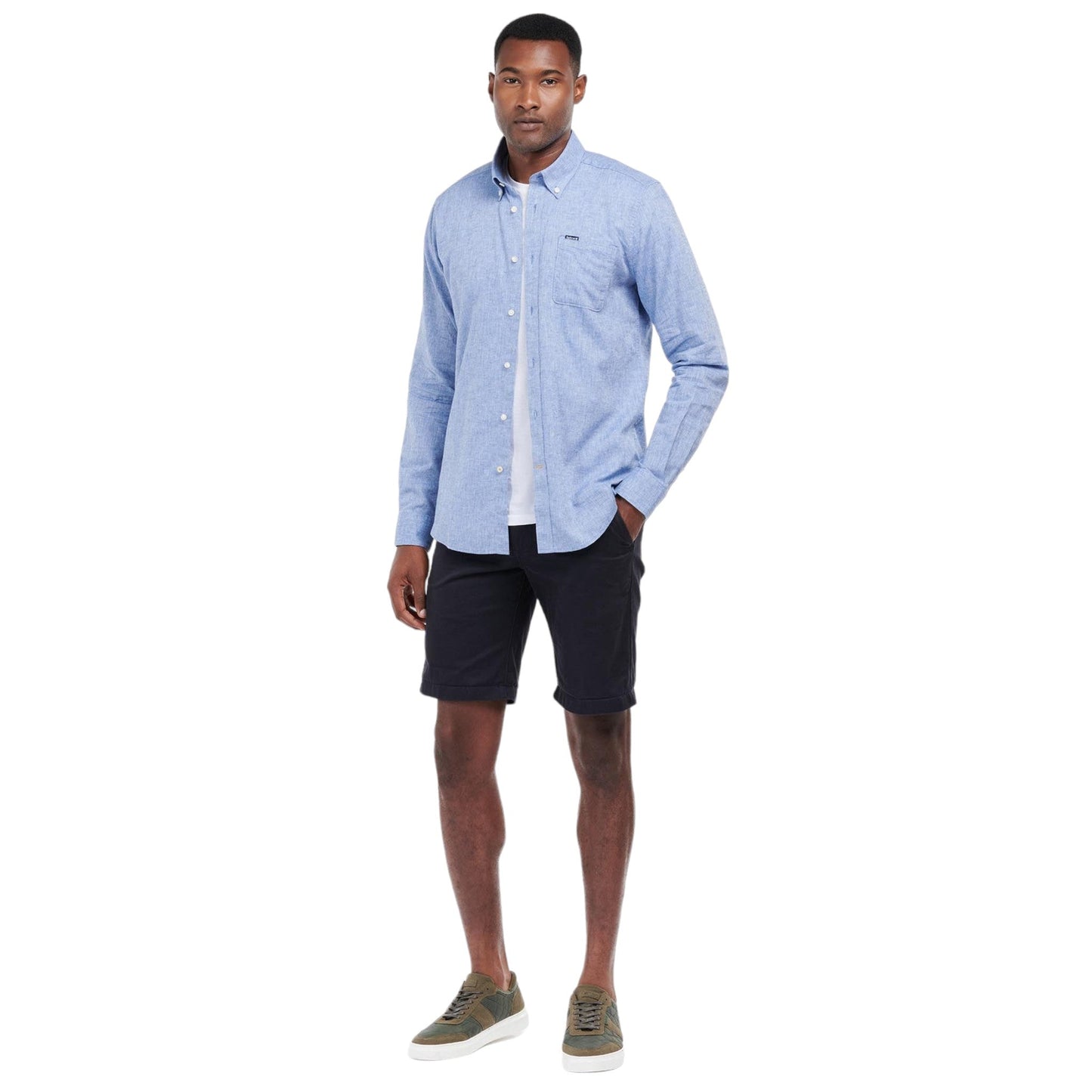 Camicia Barbour Nelson Tailored Shirt - Blue - Camicie di Barbour | Francis Concept