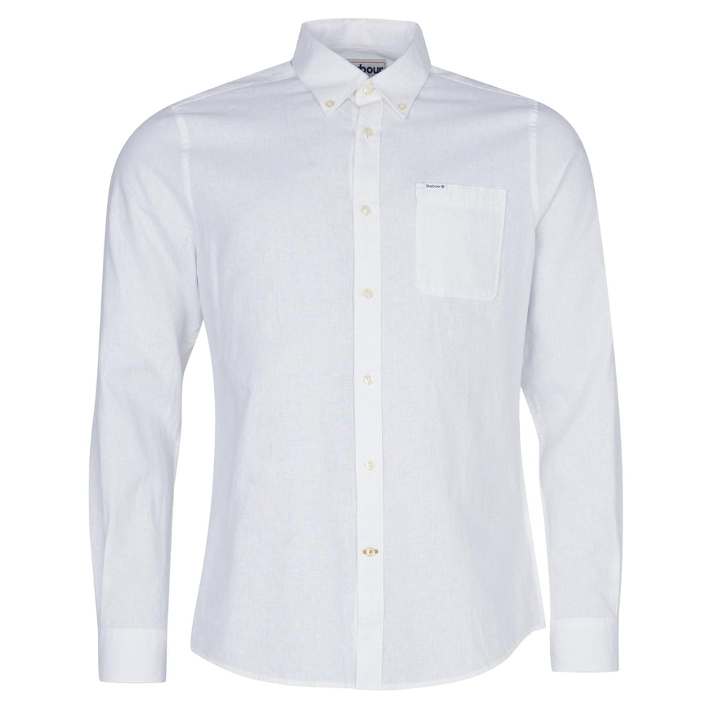 Camicia Barbour Nelson Tailored Shirt - White - Camicie di Barbour | Francis Concept