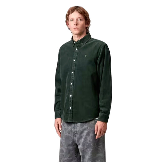 Camicia Carhartt Wip L/S Madison Cord Shirt - Sycamore Tree - Camicie di Carhartt Wip | Francis Concept