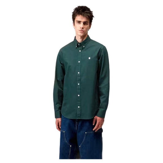 Camicia Carhartt Wip L/S Madison Shirt - Dark Fir / Wax - Camicie di Carhartt Wip | Francis Concept