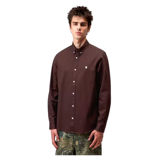 Camicia Carhartt Wip L/S Madison Shirt - Palisander / Wax - Camicie di Carhartt Wip | Francis Concept