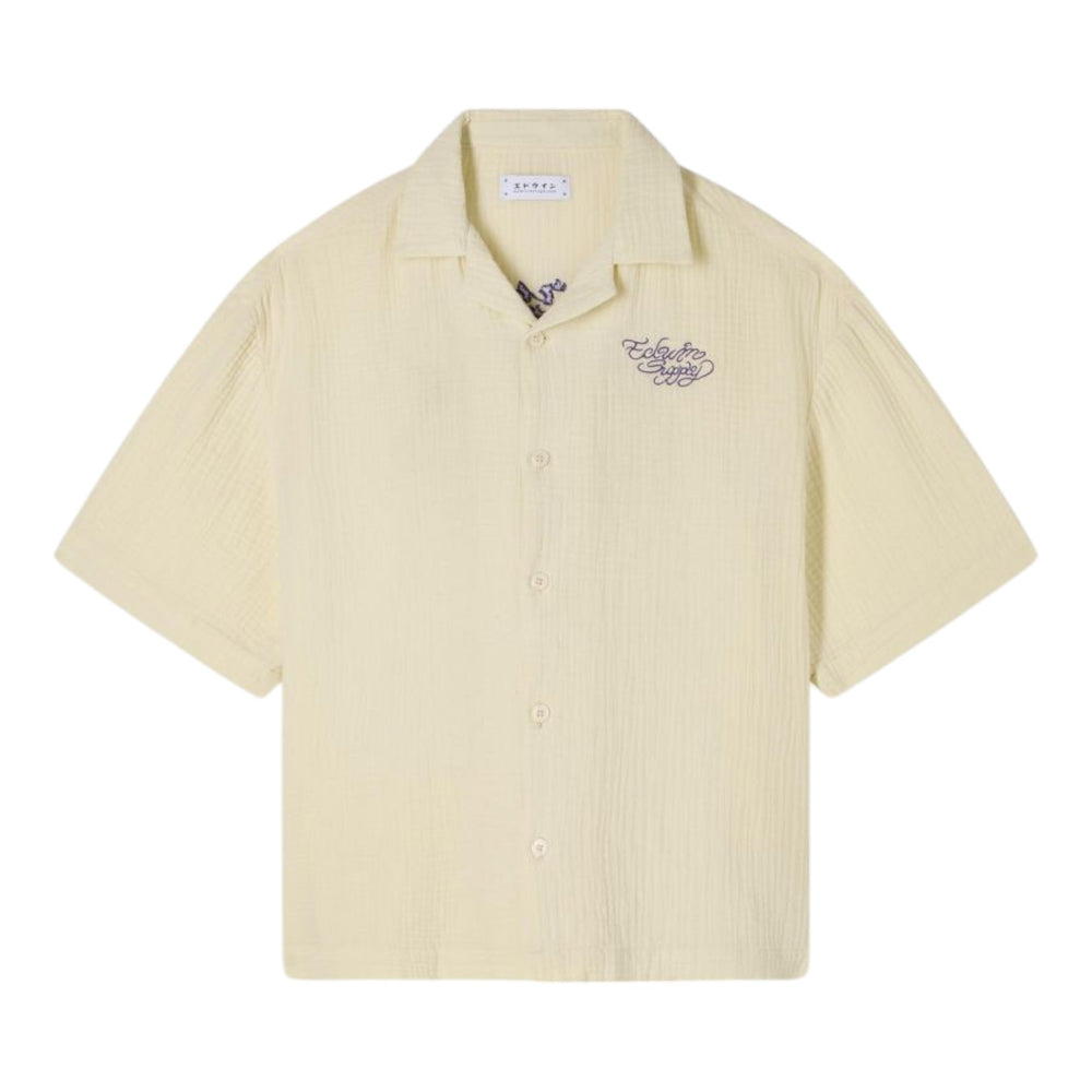 Camicia Edwin Melt The Chaos Shirt SS - Cream - Camicie di Edwin | Francis Concept
