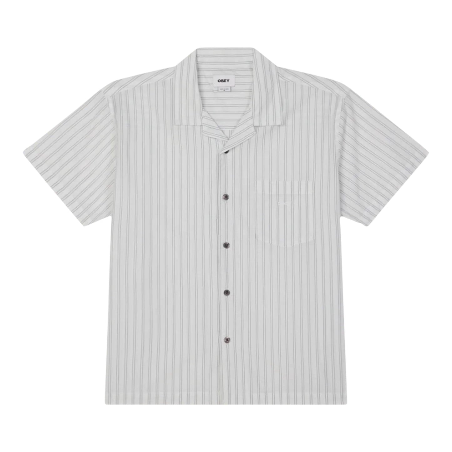 Camicia Obey Rizzo Woven SS - Cerulean Multi - Camicie di Obey | Francis Concept