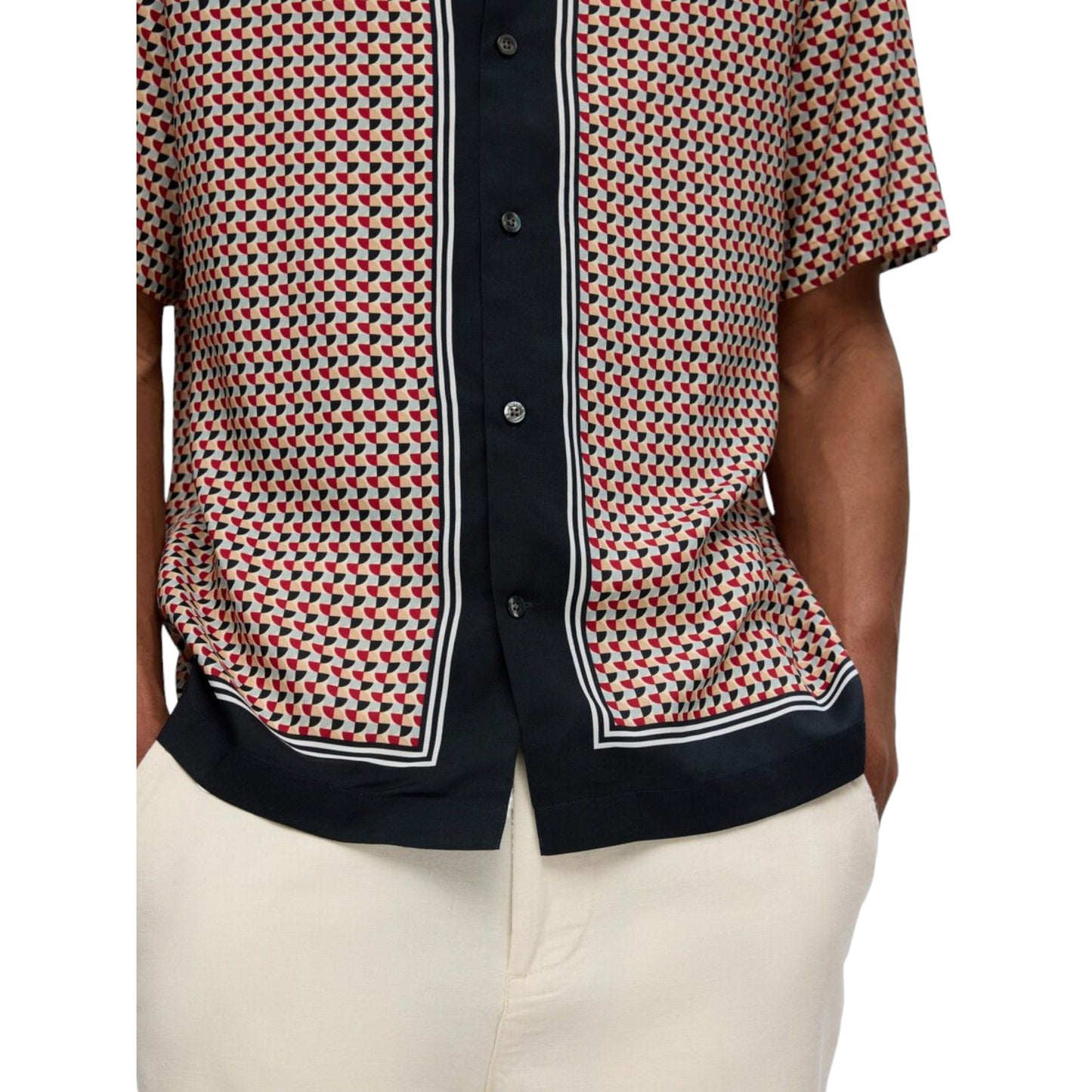 Camicia Selected Homme Bandana Shirt Resort - Sea Storm - Camicie di Selected | Francis Concept