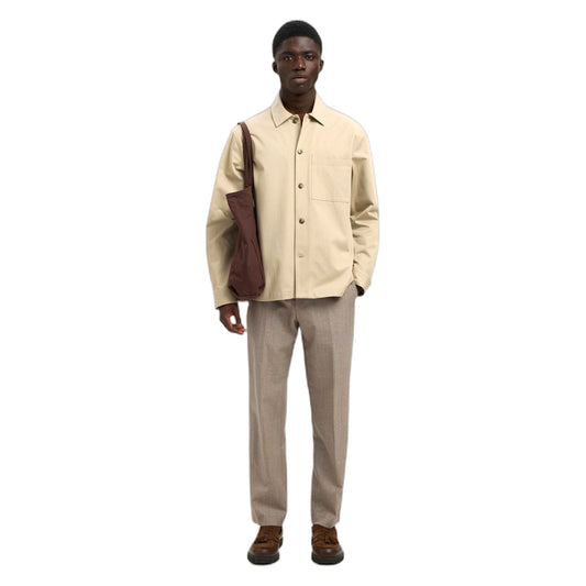 Camicia Selected Homme Tate Heavy Twill Overshirt Ls - Beige - Camicie di Selected Homme | Francis Concept