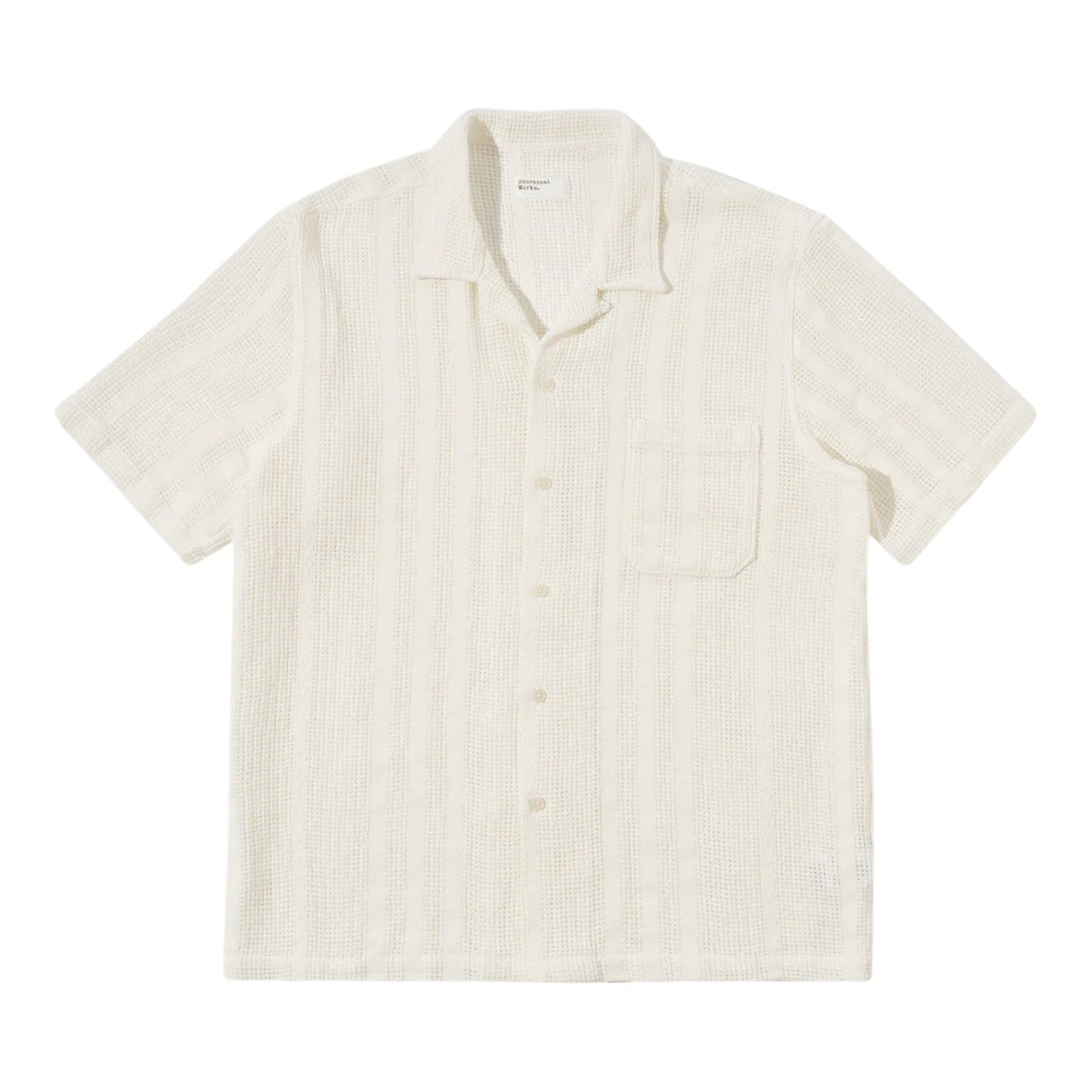 Camicia Universal Works Road Shirt - Ecru - Camicie di Universal Works | Francis Concept