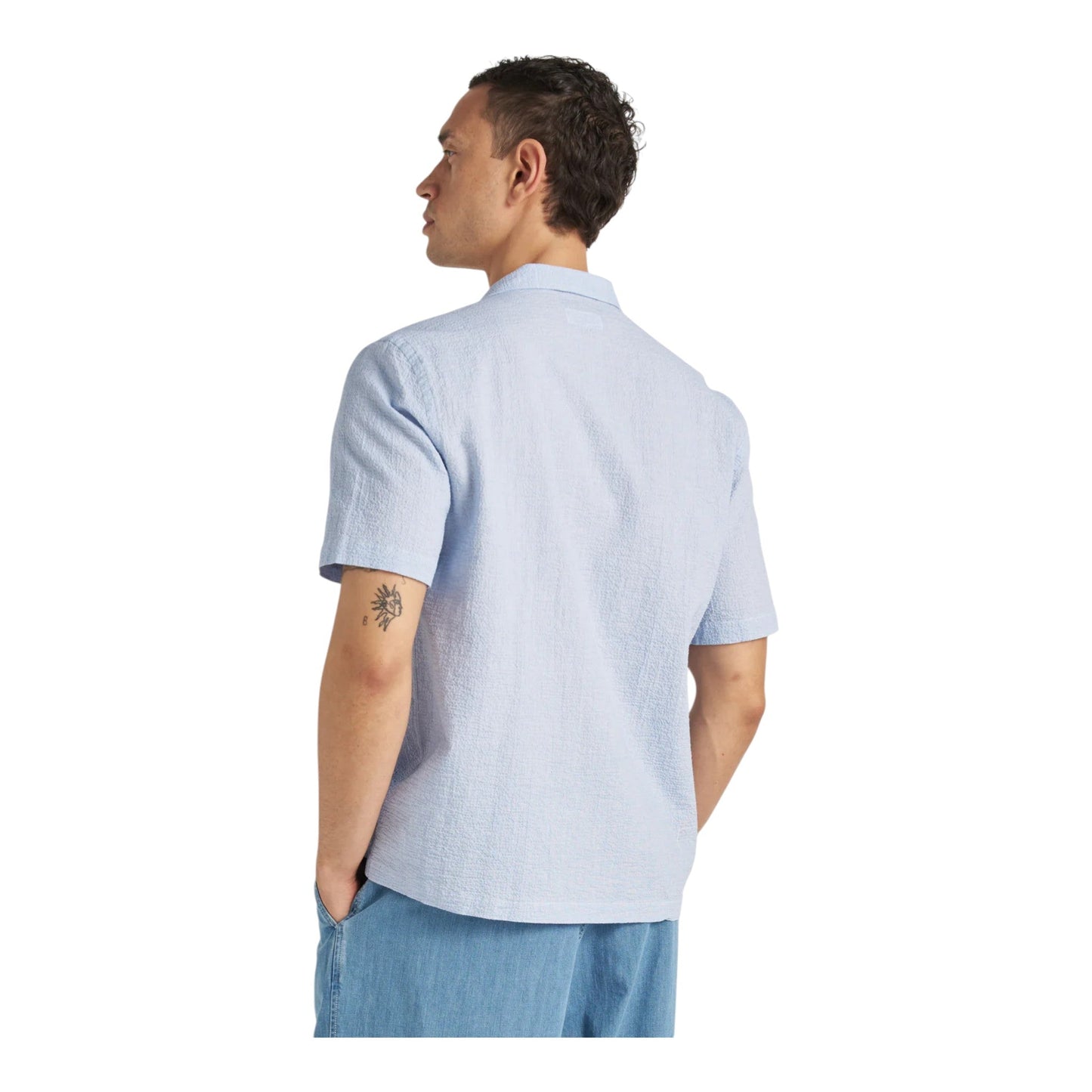Camicia Universal Works Road Shirt - Pale Blue - Camicie di Universal Works | Francis Concept