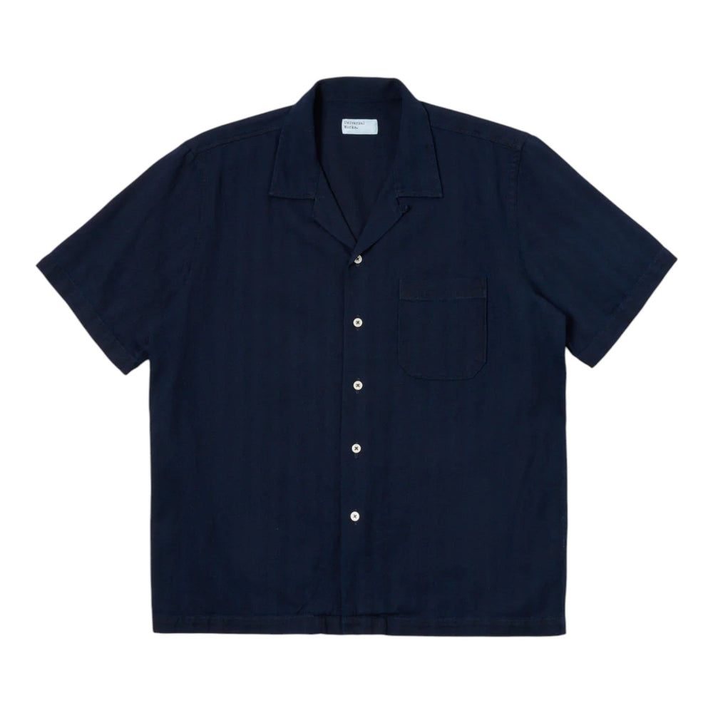 Camicia Universal Works Road Shirt - Washed Indigo - Camicie di Universal Works | Francis Concept