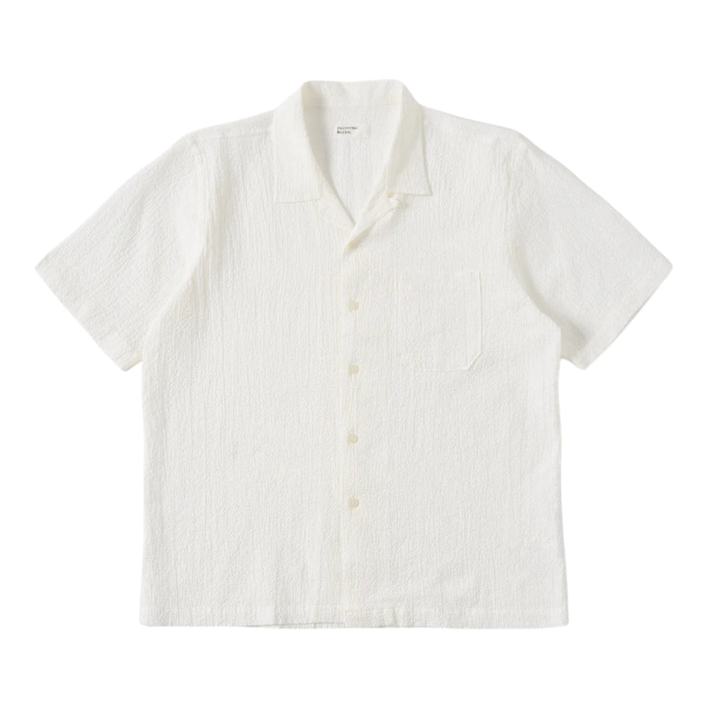 Camicia Universal Works Road Shirt - White - Camicie di Universal Works | Francis Concept