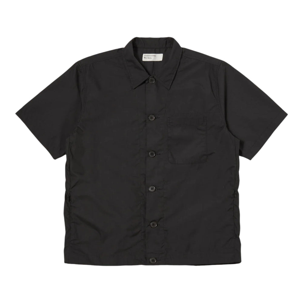 Camicia Universal Works Tech Overshirt - Black - Camicie di Universal Works | Francis Concept
