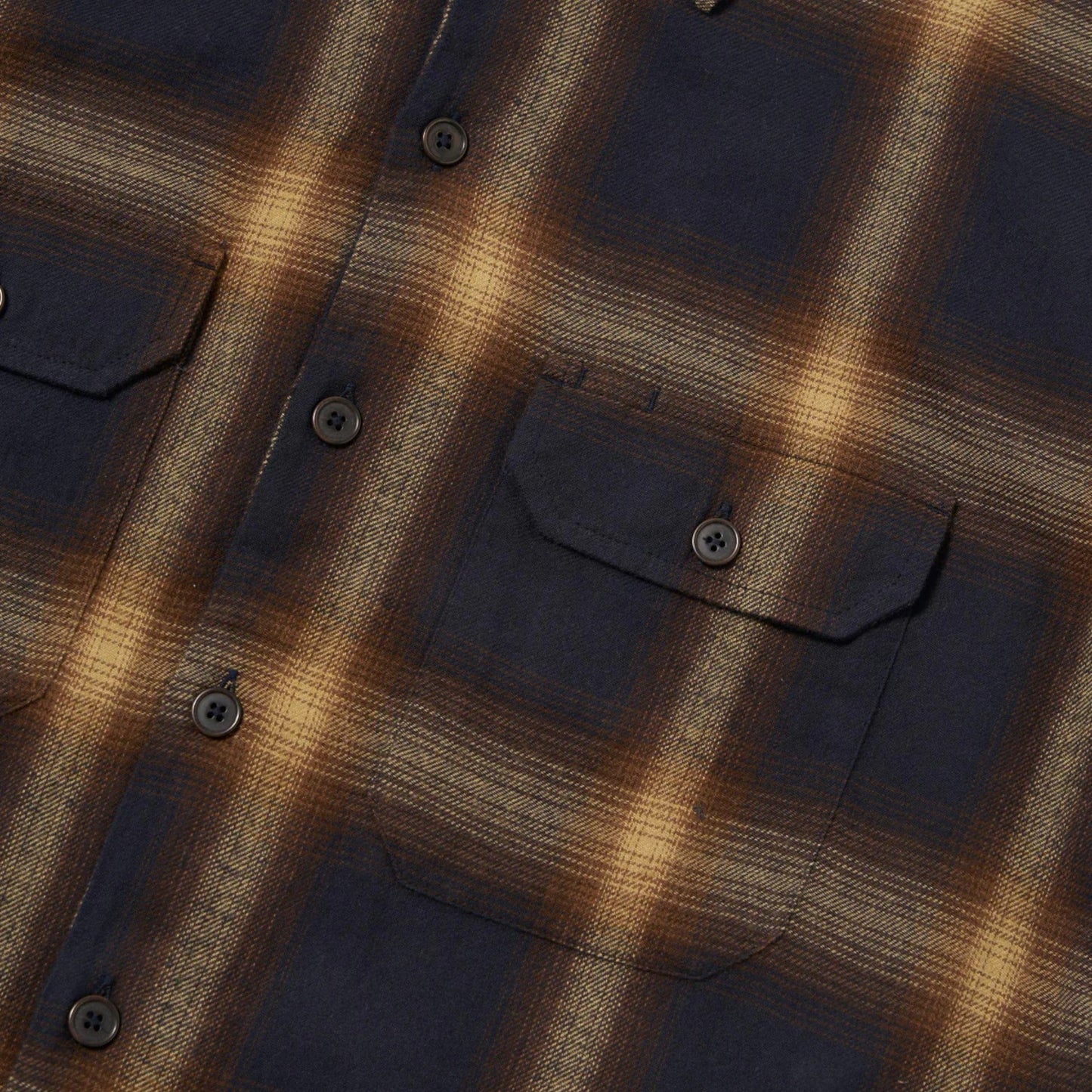 Camicia Universal Works Utility Shirt Canyon Check - Navy - Camicie di Universal Works | Francis Concept