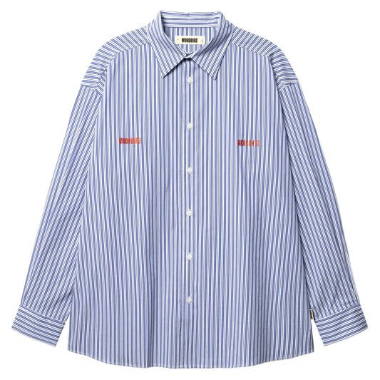Camicia Woodbird WBBrooks Lion Shirt - Light Blue-Francis Concept