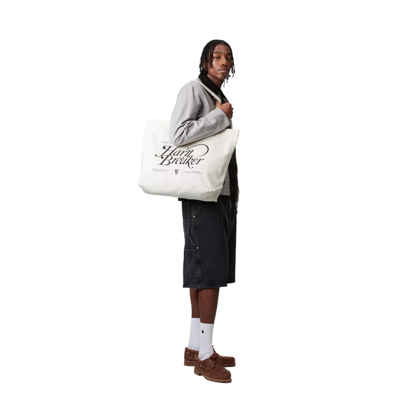 Carhartt Wip Canvas Graphic Tote Large - Wax Francis Concept
